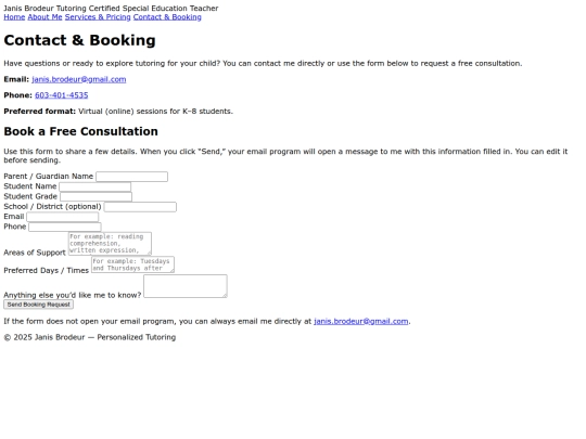 contact screenshot