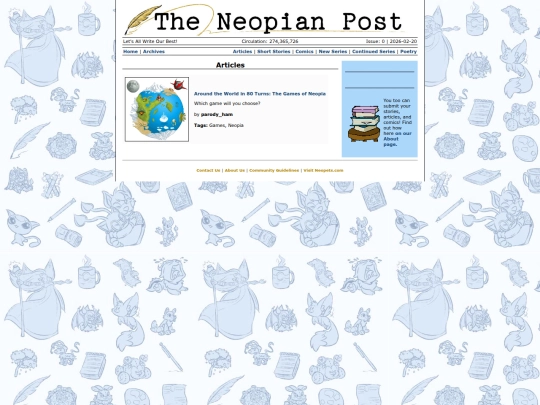 Issue0/Articles screenshot