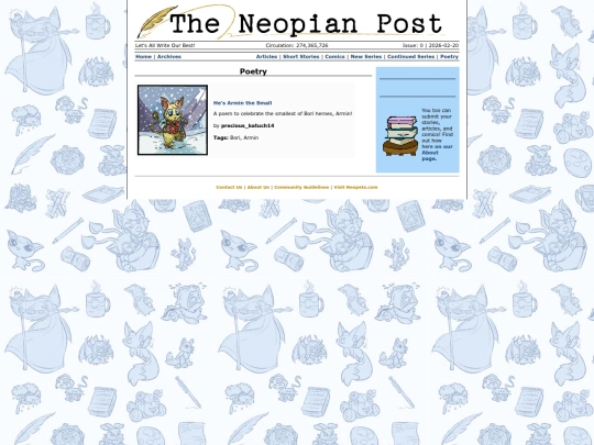 Issue0/Poetry screenshot