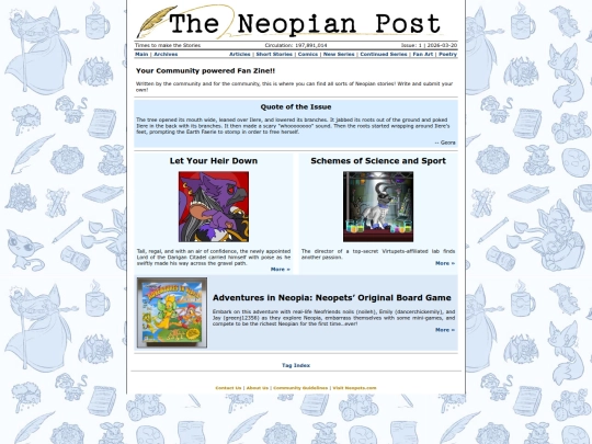 Issue1/FrontPage screenshot