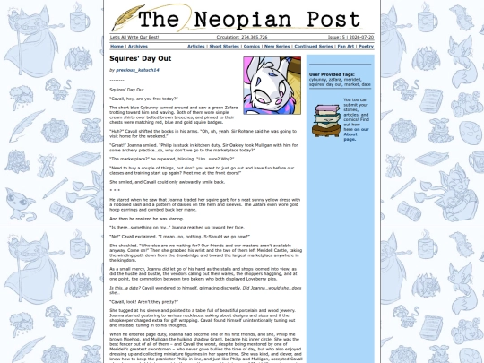 Issue5/ShortStories/Squires' Day Out screenshot