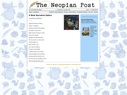 Issue7/Poetry/A Most Secretive Zafara screenshot