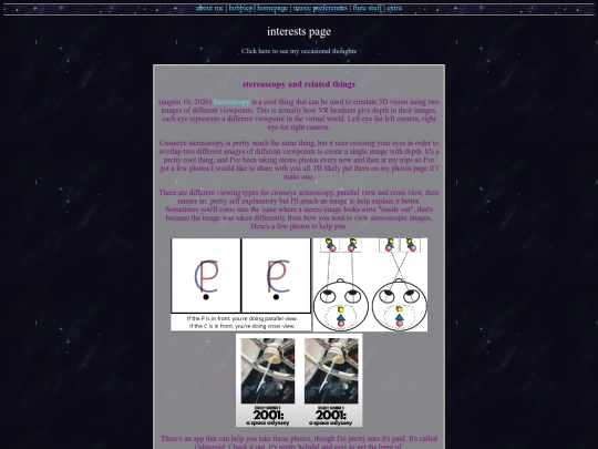 interests screenshot
