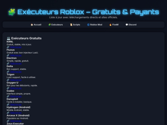 executors screenshot