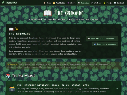 grimoire screenshot