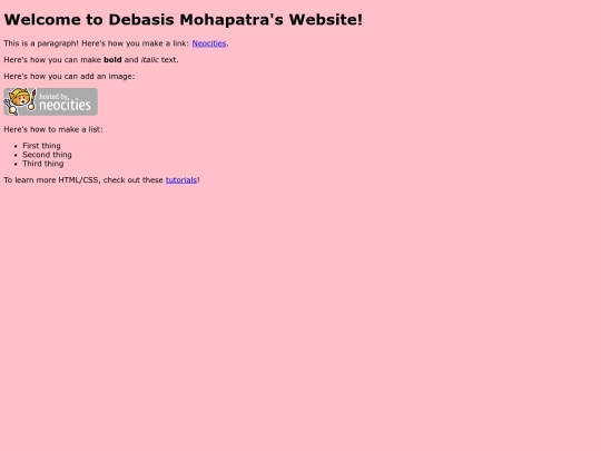 index screenshot