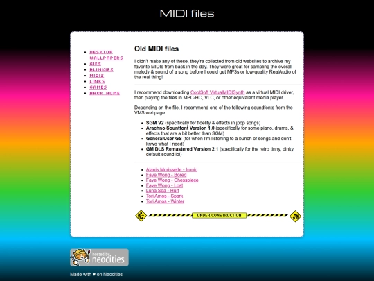 midis screenshot