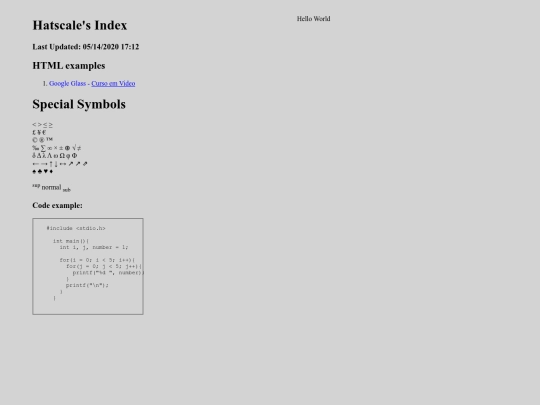 index screenshot