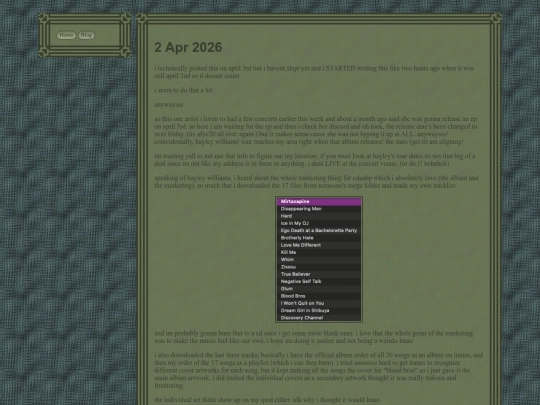 blog/third screenshot