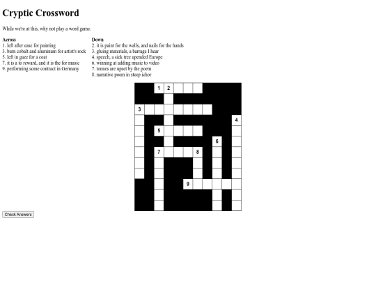 cryptic_crossword screenshot