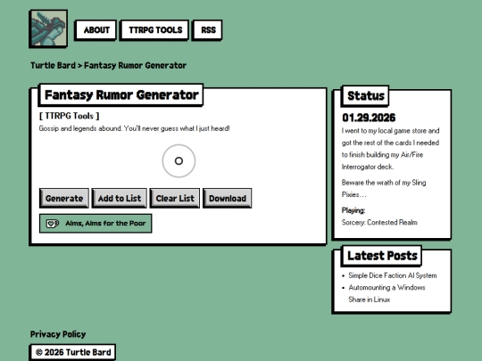 dnd-5e-rumor-generator screenshot