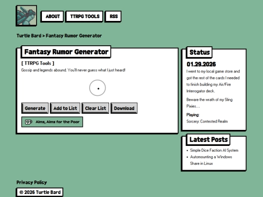 fantasy-rumor-generator screenshot
