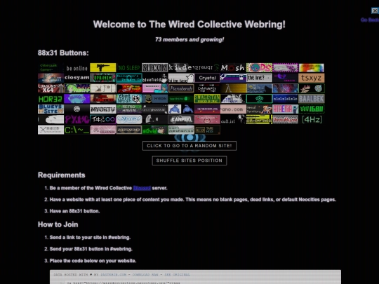 webring screenshot
