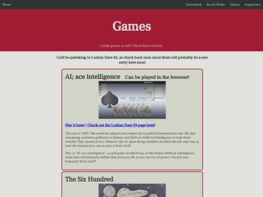 games screenshot