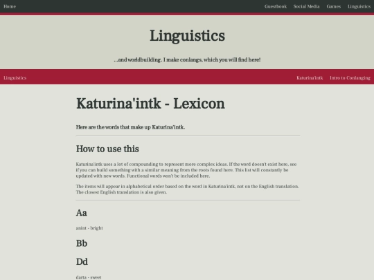 katurinaintk/lexicon screenshot