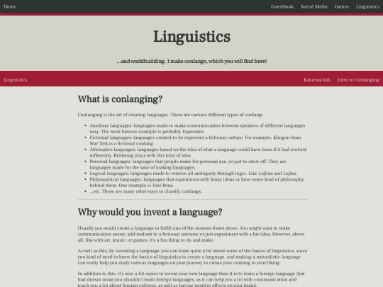linguistics screenshot
