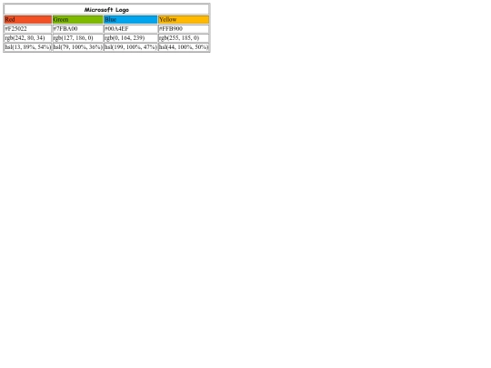 colors screenshot