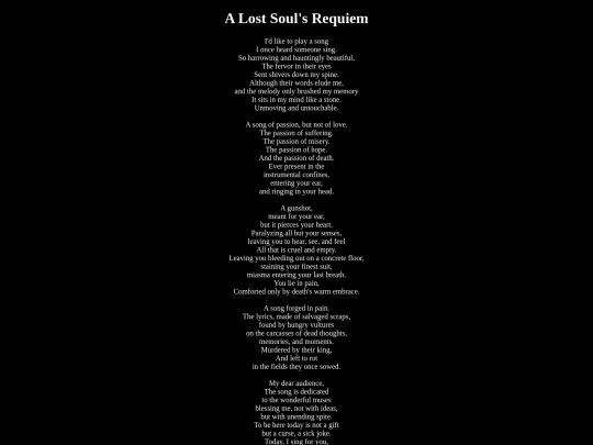 Poems/requiem screenshot