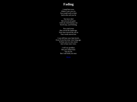 fading screenshot
