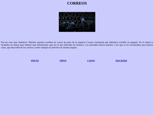 CORREOS screenshot