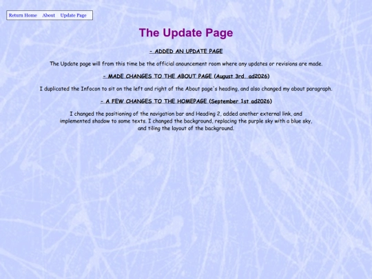 TheUpdatePage screenshot