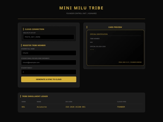 admin screenshot