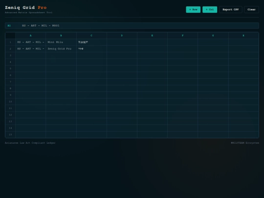 zeniqgrid screenshot