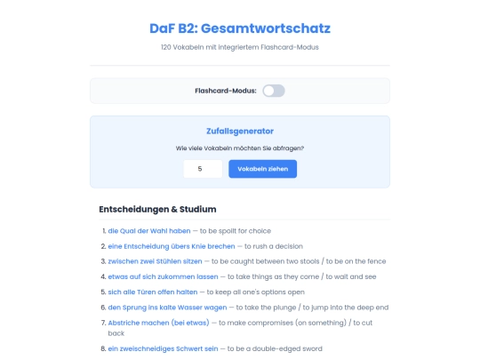 German/1 - 15/vocab2 screenshot