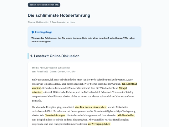 German/36 - 45/40. Die schlimmste Hotelerfahrung screenshot