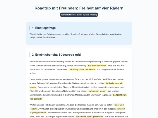 German/36 - 45/45. Roadtrip mit Freunden screenshot