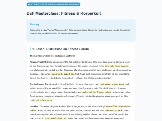 German/46 - 55/47. Fitness und Aussehen screenshot