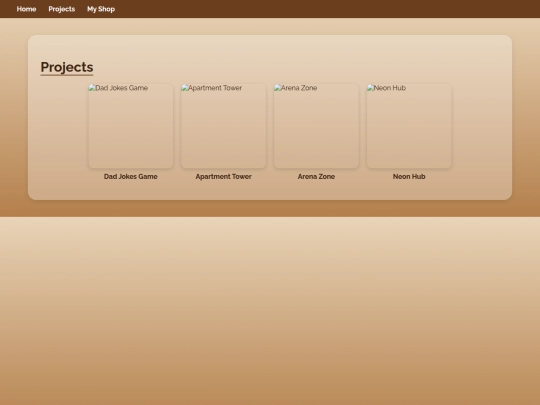 projects screenshot