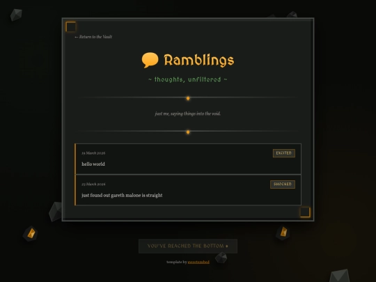 ramblings screenshot