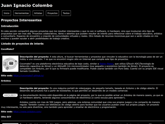 proyectos screenshot