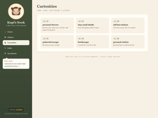 curiosities screenshot
