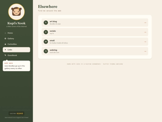 links screenshot
