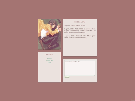 log screenshot