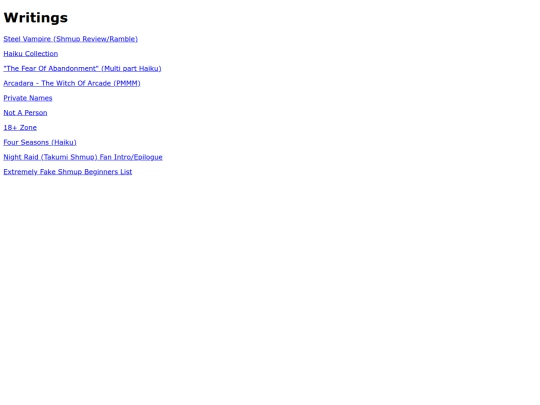 microfictionlist screenshot