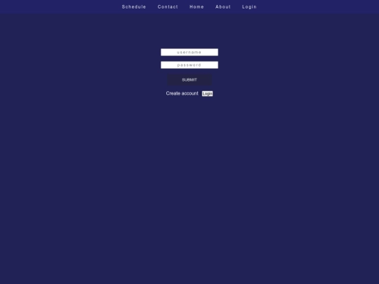 login screenshot
