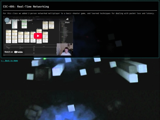 pages/depaul/CSC486 screenshot