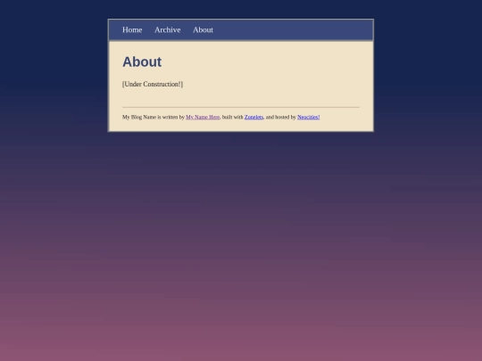 blog/about screenshot