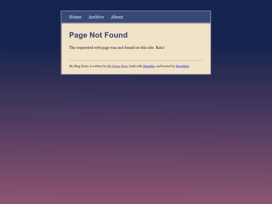 blog/not_found screenshot