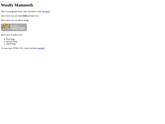 mammoth screenshot