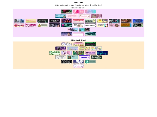 links screenshot