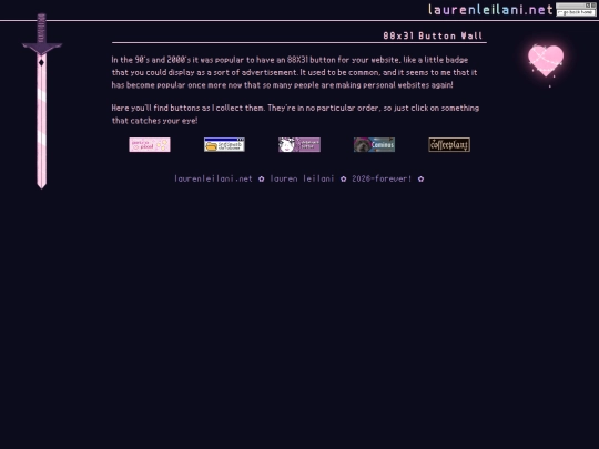 links/buttons screenshot