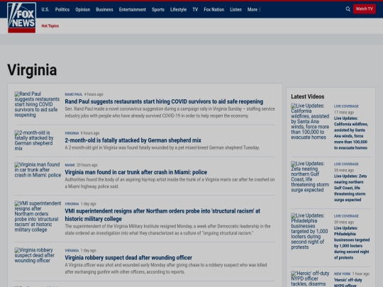 wayback/category/us/us-regions/southeast/virginia screenshot