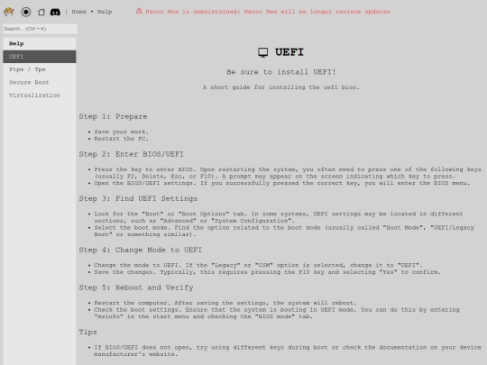 havochex/help/uefi screenshot