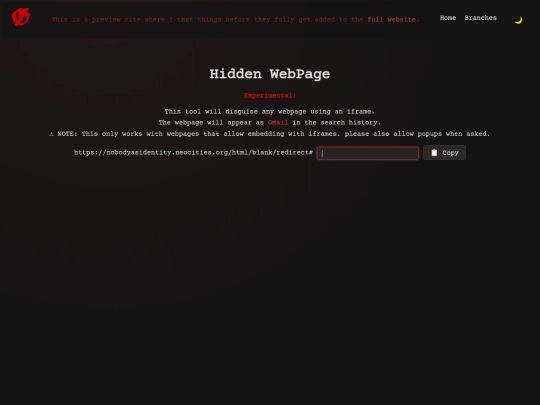 html/blank screenshot