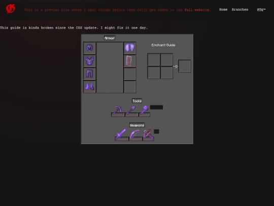 mc/guide/enchants screenshot