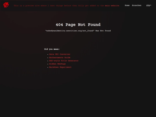 not_found screenshot
